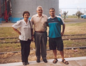 con mama y chris