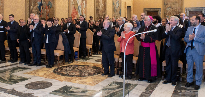 L’université Focolari Sophia en audience chez le pape