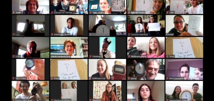 De junioren uit België en Luxemburg op de afspraak van Run4Unity