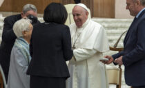 Paus Franciscus tijdens de Algemene Vergadering van het Focolare