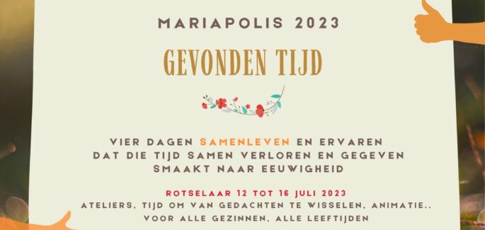 Een dag Mariapolis op zaterdag 15 juli