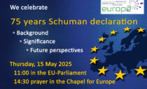 ‘Samen voor Europa’ via zoom de 75jaar van de Schuman Verklaring volgen 15.5.25