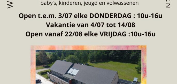 Het weggeefwinkeltje FagotTof : zomerse openingsuren