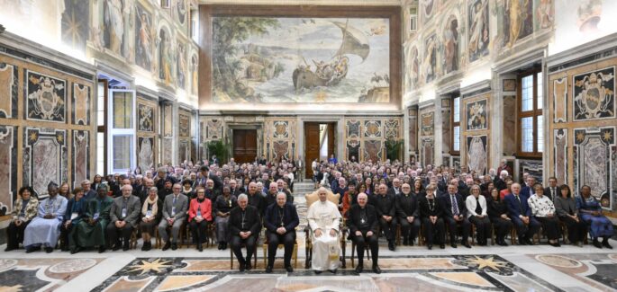 Conclusion de l’Assemblée Générale en audience privée chez le pape