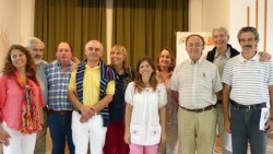 Con la comisión del Movimiento Políticos por la Unidad. Horacio es el segundo de la izquierda.