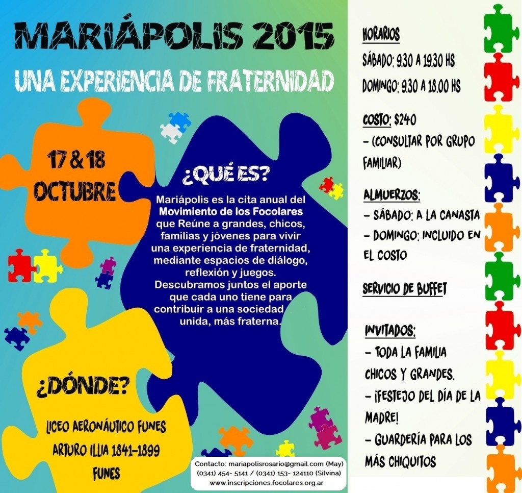 Invitación Mariápolis 2015_