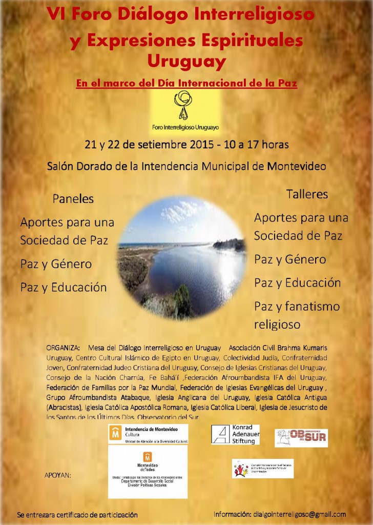 Foro Interreligioso 2015 Poster