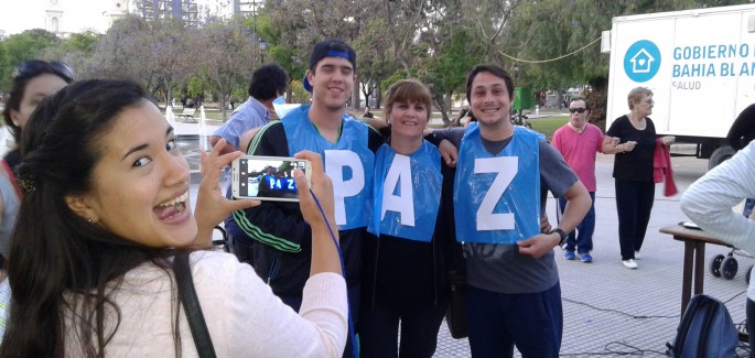 En la plaza por la humanidad