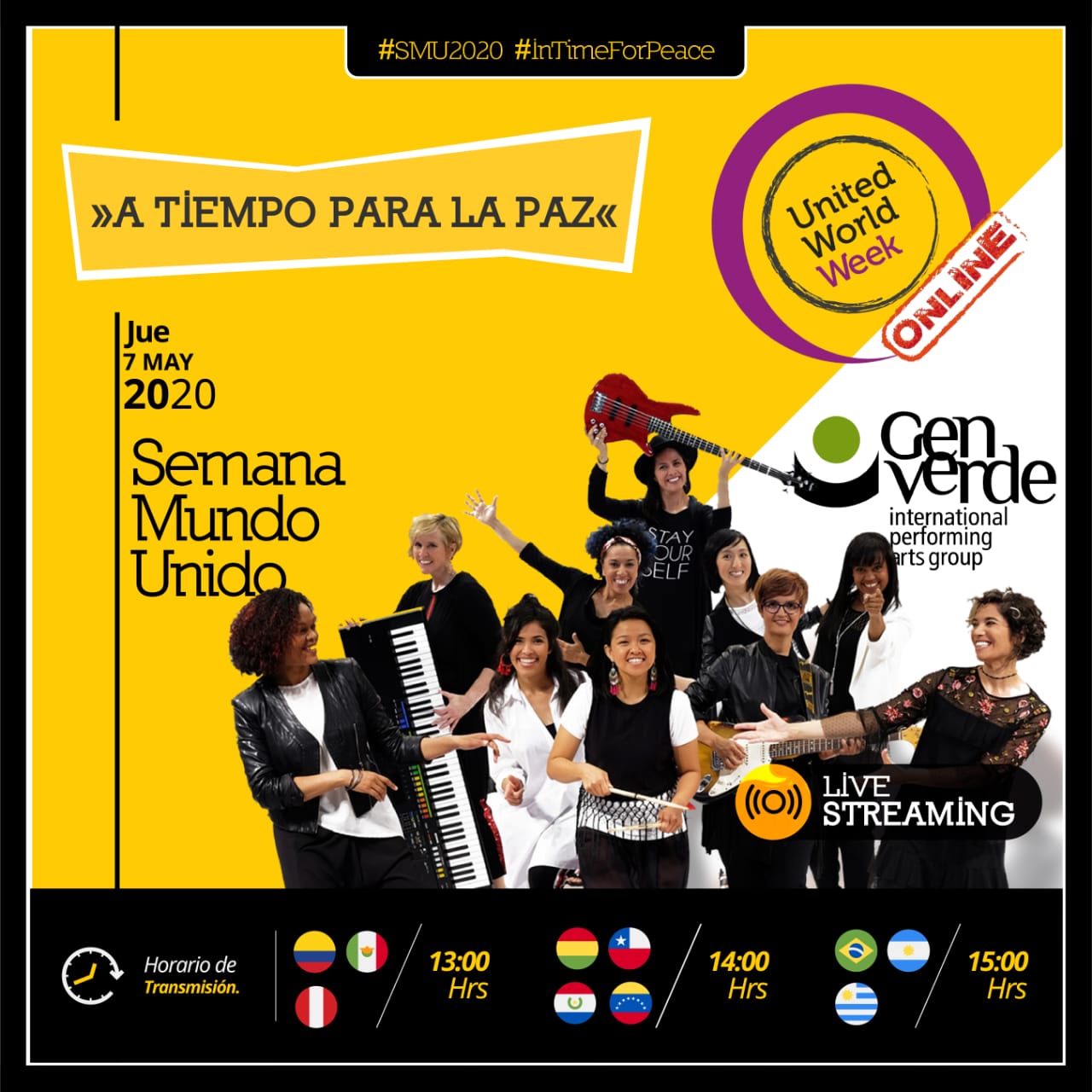 SMU2020 Concierto del Gen Verde y ayuda social Cono Sur