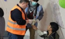 A Syrian doctor at the refugee camp