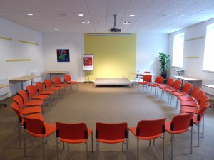 Room 2 can seat up to 80 people, theatre style