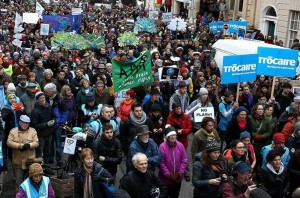 Climate march Dublin, 30th November 2015.
