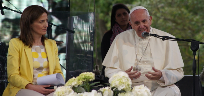 教皇フランシスコ　ローマのマリアポリへ参加