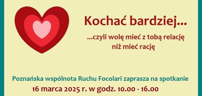 Kochać bardziej …