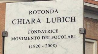 Italia: Dedicata a Chiara Lubich una rotonda