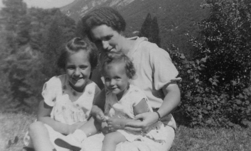Silvana e sua sorella Bianca Maria con la mamma