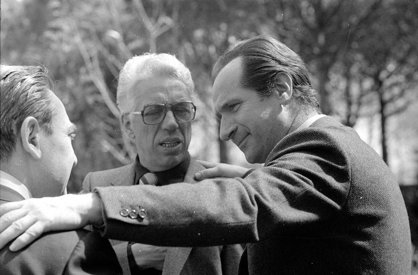 Giorgio Marchetti (destra) con Gino Bonadimani e Aldo Stedile.