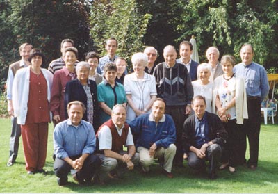 Chiara Lubich con i componenti della