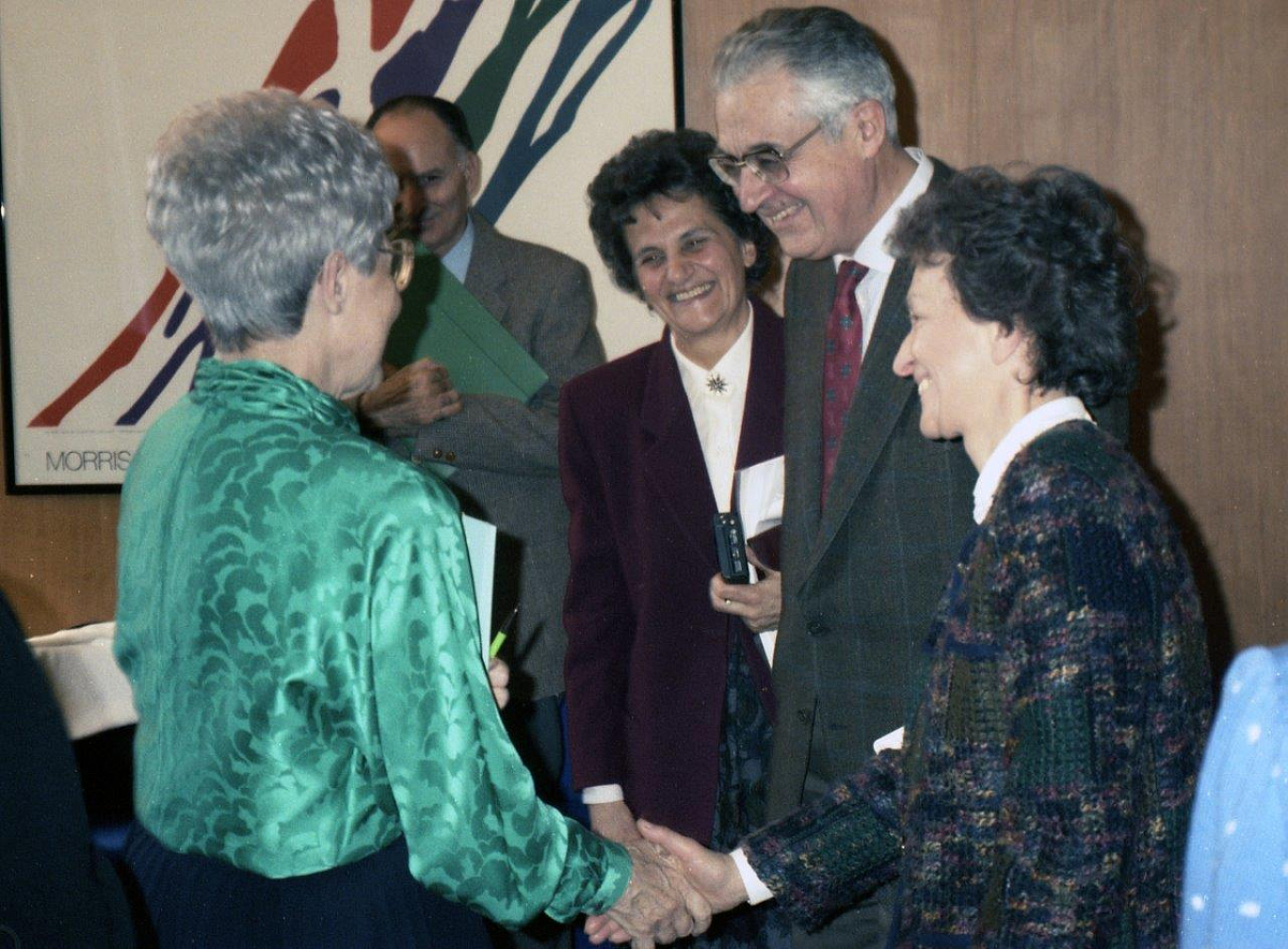 Chiara Lubich con A e D Zanzucchi e G Fumagalli