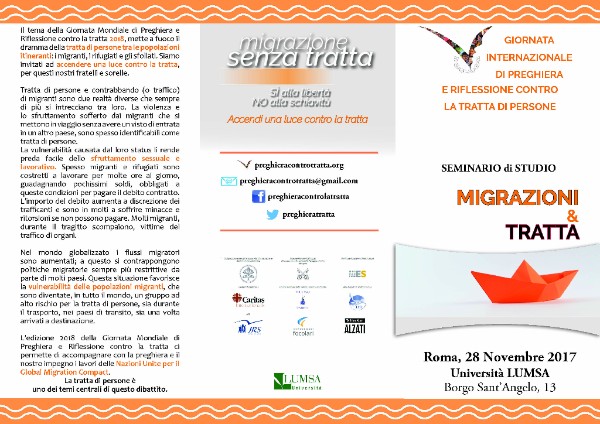 Seminario di studio su Migrazione e Tratta