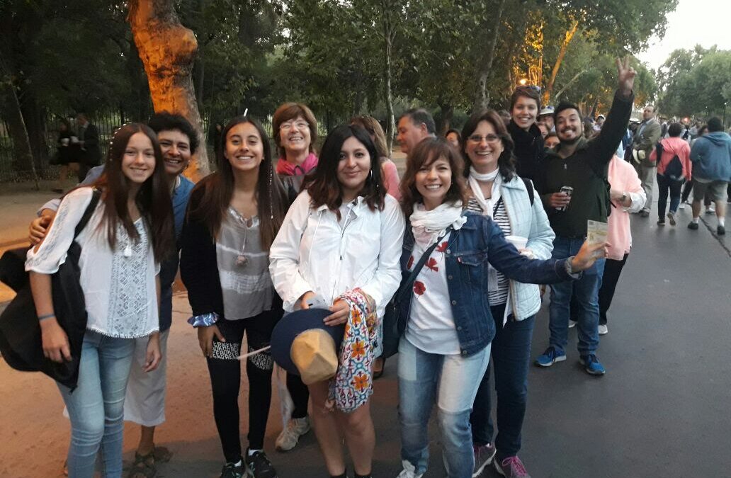 L’entusiasmo dei giovani cileni