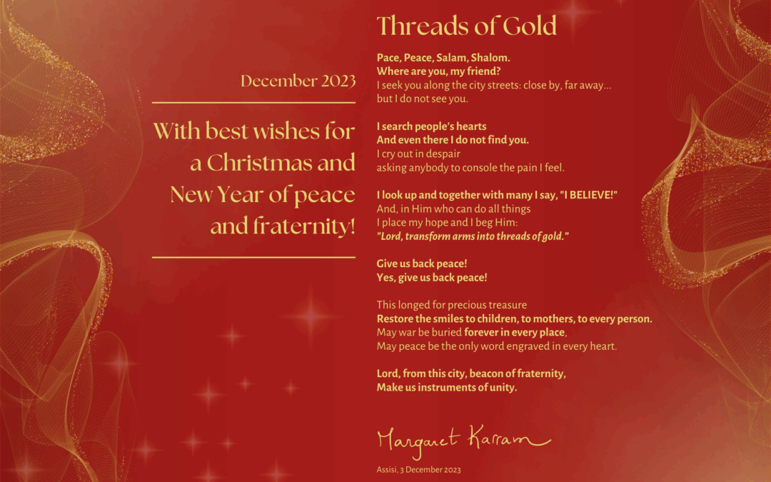 Asking for the gift of Peace: the Focolare President’s wishes