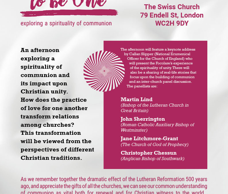 “On the way to be One”: Exploring a spirituality of communion