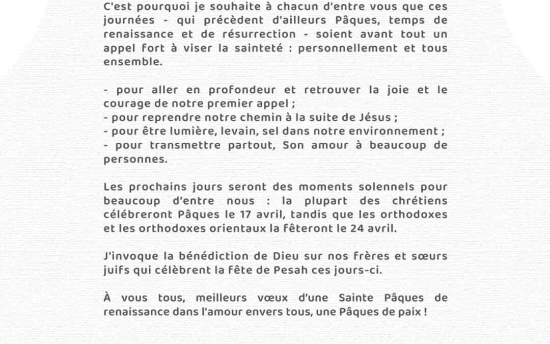 Joyeuses PĆ¢ques 2022