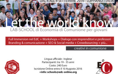 LAB-SCHOOL di Economia di Comunione per giovani