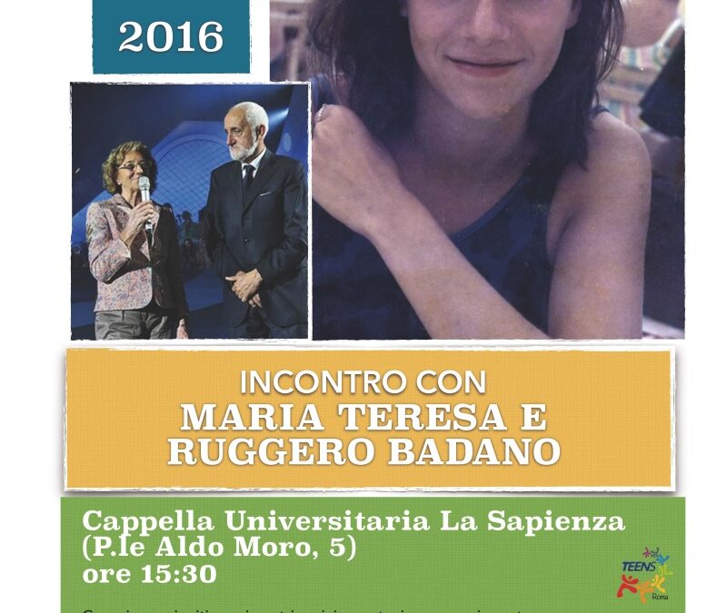 Roma – Incontro con Maria Teresa e Ruggero Badano, genitori della beata Chiara Luce
