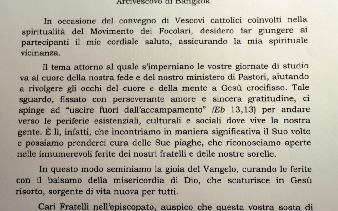 Papa Francesco ai vescovi amici dei Focolari