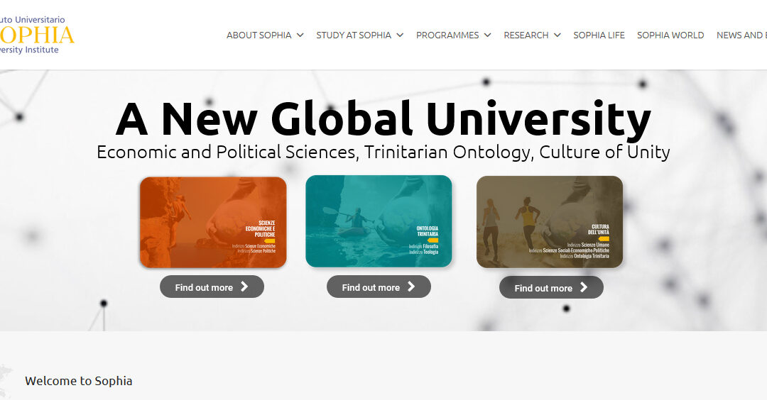 Sophia University’s New Website