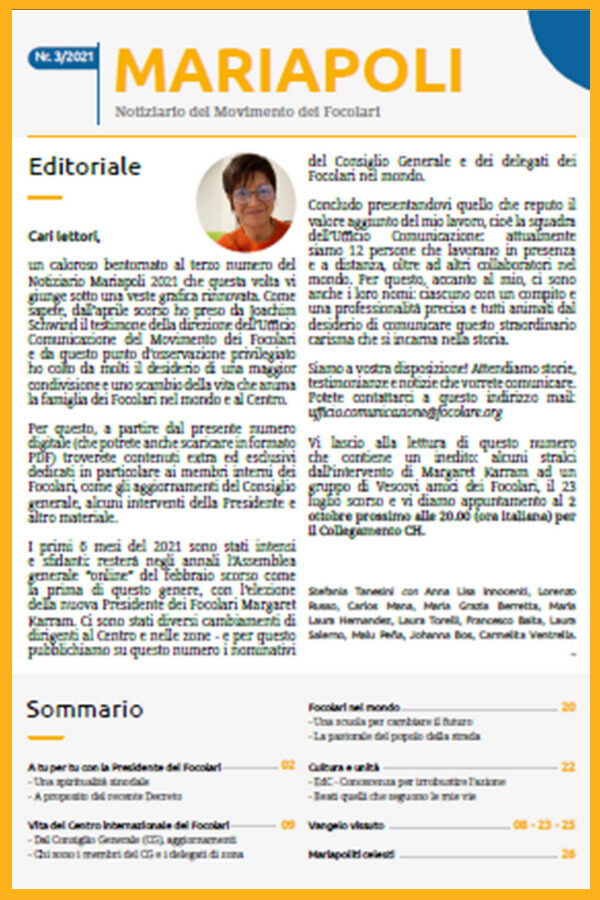 Notiziario Mariapoli 3 – 2021