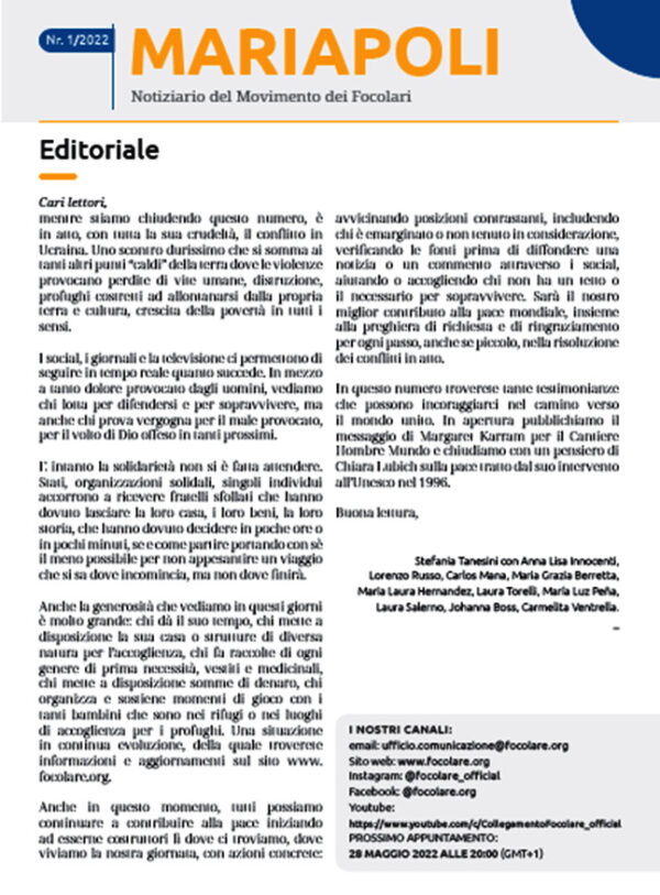 Journal-Mariapolis - nr.1 - 2022