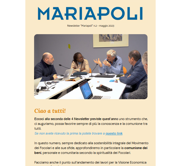 Newsletter Mariapolis - nr. 2 - 2023