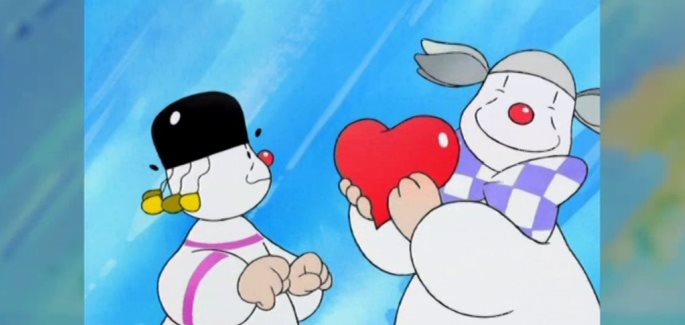 GIBI和Doppia W兩個卡通人物的祝賀