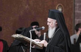 歡迎宗主教巴爾多祿茂(Patriarch Bartholomew)到訪意大利巴里(Bari)